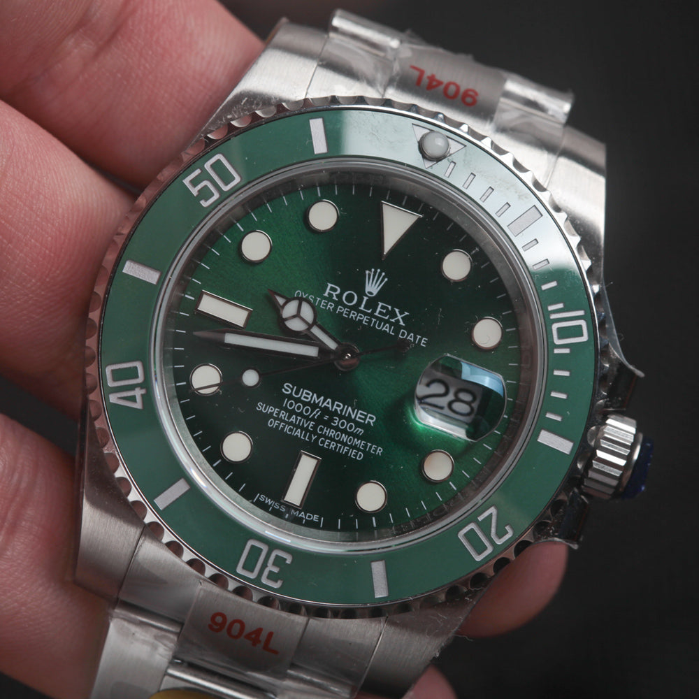 Rolex Hulk Jubilee 116610LV 904 L 3135 Movement