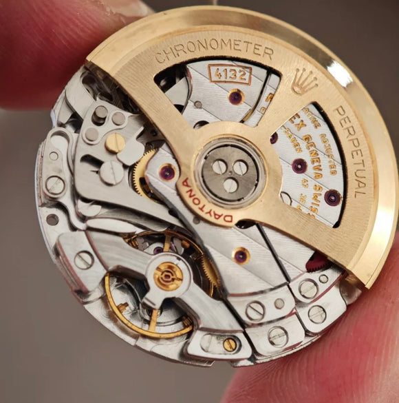 modified free-sprung 4131/4132 movement watch parts for rolex