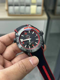 VS Omega Seamaster 600 mens watch red and black