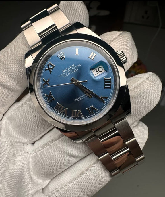 Rolex 41mm 126334 date just almost perfect/c factory 3235 movement /Gen dial + bezel + hands + date +crystal