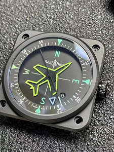 watch ceramic case BellRoss BR03-A-cps China 2892 /sw200 movement choose