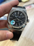 APS AP 15400 super clone movement grey and black watch