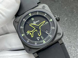 watch ceramic case BellRoss BR03-A-cps China 2892 /sw200 movement choose