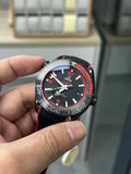 VS Omega Seamaster 600 mens watch red and black