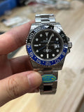 clean ROLEX 126710 gmt 3285 72 hours movement Batman pepsi watch