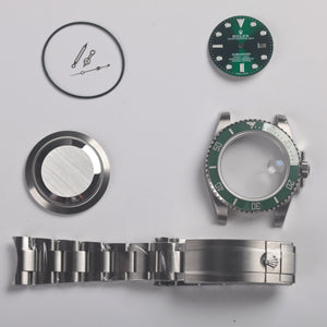 2023.6 new arrival editon fit 3135 movement 40mm rolex 116610lv hulk submariner watch case kit ym factory super quality 904l steel