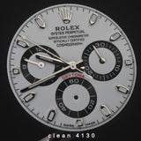 CLEAN MADE FIT ORIGINAL 4130 / N4130 MOVEMENT WATCH DIAL FOR ROLEX DAYTONA 16500