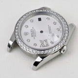 36mm diamond dial watch repair rolex case kit for women fit 2824 movement