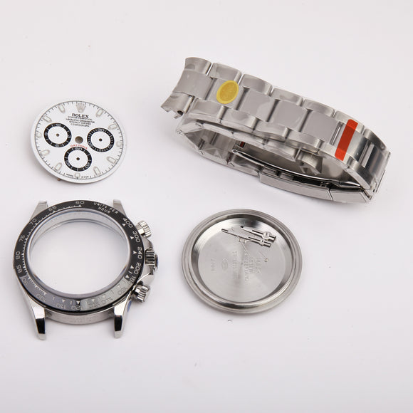 fit dandong 7753/ movement watch case kit for DAYTONA chronograph function 904l band