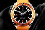 PLANET OCEAN PROFESSIONAL ORANGE BEZEL 42MM 1:1 VSF BEST EDITION ON ORANGE RUBBER STRAP A8500 SUPER CLONE