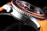 PLANET OCEAN PROFESSIONAL ORANGE BEZEL 42MM 1:1 VSF BEST EDITION ON ORANGE RUBBER STRAP A8500 SUPER CLONE