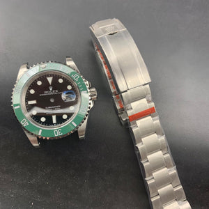 2021 new arrival 2836 movement 41mm submariner wathc case kit 904l stain steel black dial green bezel