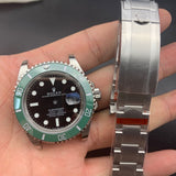 2021 new arrival 2836 movement 41mm submariner wathc case kit 904l stain steel black dial green bezel