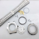 5711 nautilus 316l steel case kit fit 2824 movement