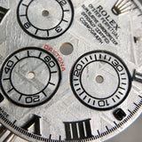 BUFF FACTORY PARTS TOP QUALITY Dial Maker Natural gray meteorite dial for ROLEX DAYTONA 4130 7753 MOVEMENT