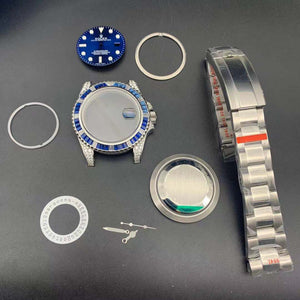 2021 new 40mm submariner 116659  swarovski crystal case kit for 3135 2836 2824 moveemnt 904l steel