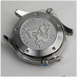 MKS F blue seamaster 212.30 ceramic bezel watch repair parts case kit fit eta 2824 movement