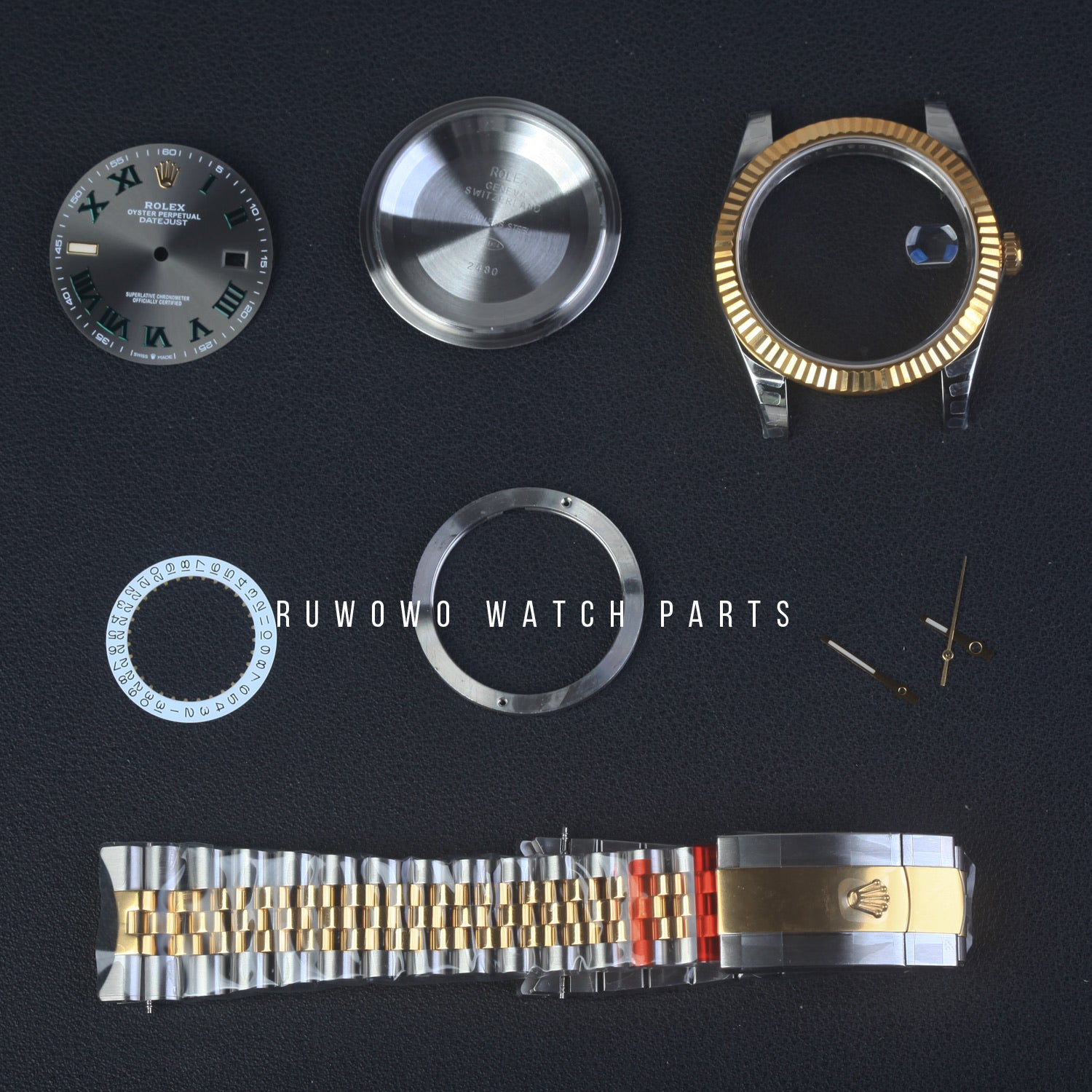 Rolex 41mm date just case kit fit 2824 movt super quality